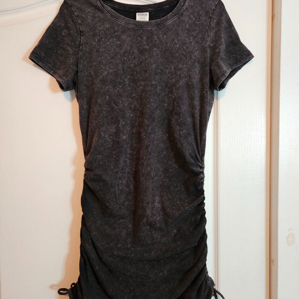 PINK BY VICTORIA’S SECRET SEXY STONE WASHED DRESS Side Cinched Tie Dress Medium - Picture 3 of 7